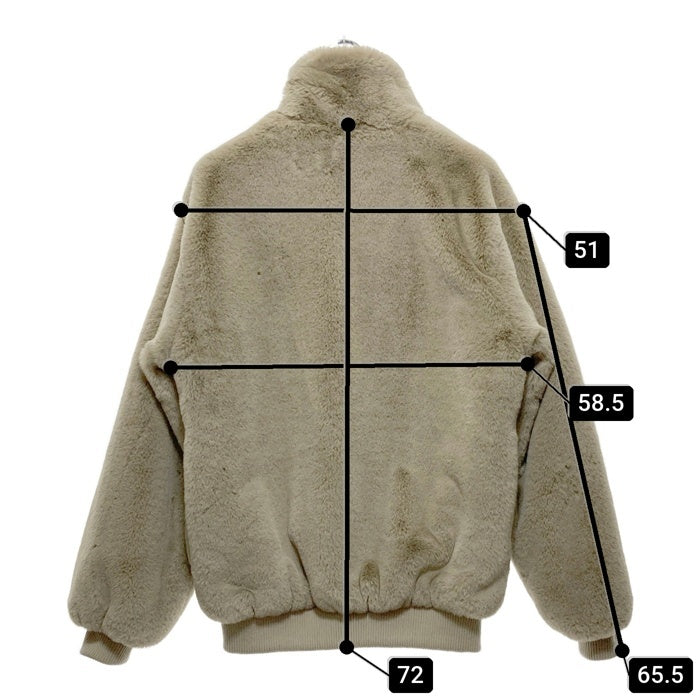 ZARA ジップアップ ファージャケット ベージュ sizeM 瑞穂店