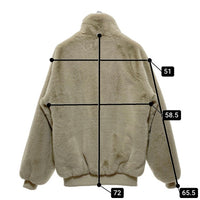 ZARA ジップアップ ファージャケット ベージュ sizeM 瑞穂店