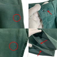 80`s Levi's リーバイス 519-1530 ストレートコーデュロイパンツ グリーン USA製 TALON42 Size 34×30 福生店