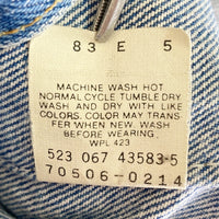 Levi’s リーバイス 70506-0214 USA製 ボタン裏523 トラッカージャケット Gジャン インディゴ size42 瑞穂店