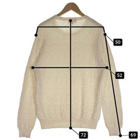 SUPREME シュプリーム Cotton Jacquard Sweater コットン ジャガード セーター ナチュラル Size S 福生店