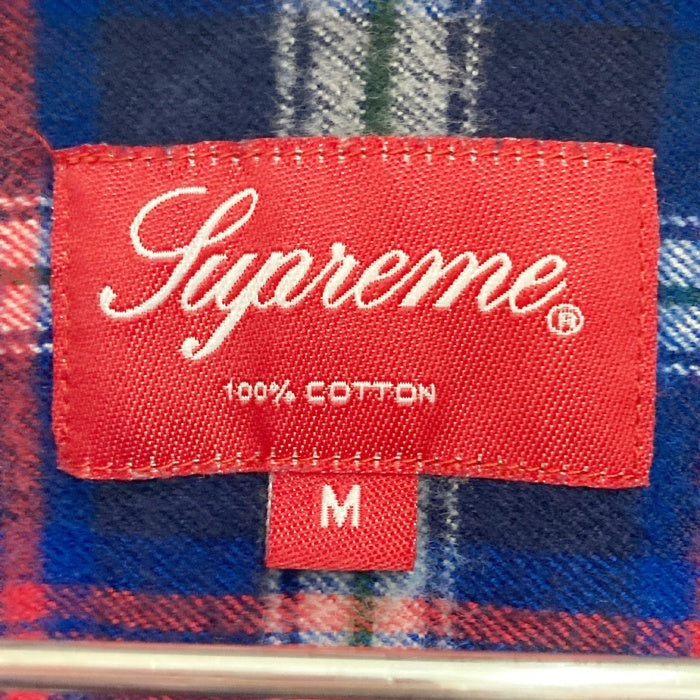 Supreme シュプリーム Tartan Flannel Shirt レッド×ネイビー sizeM 瑞穂店