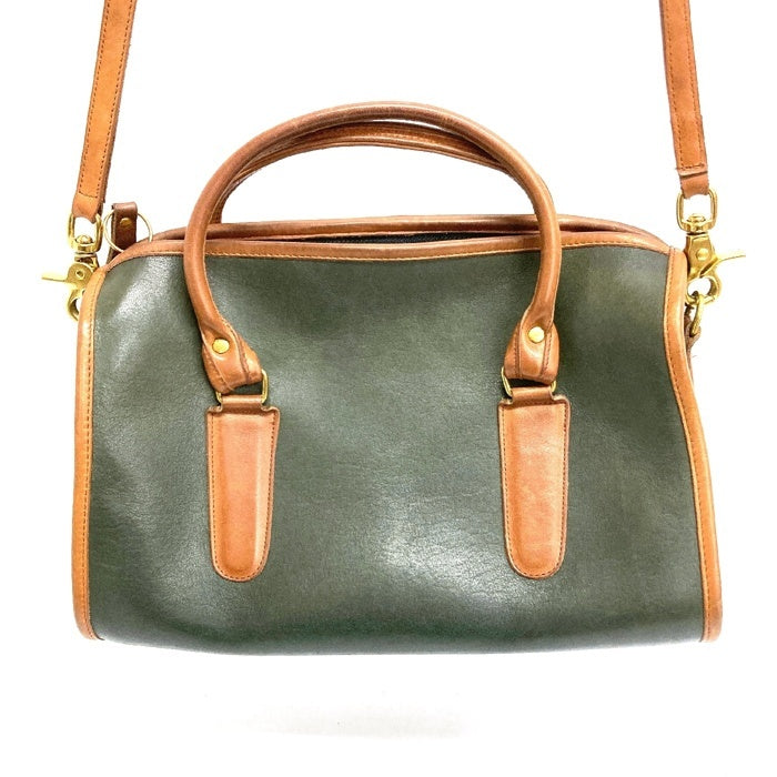 OLD COACH オールドコーチ USA製 ミニボストンバッグ 2WAY ダークグリーン 瑞穂店