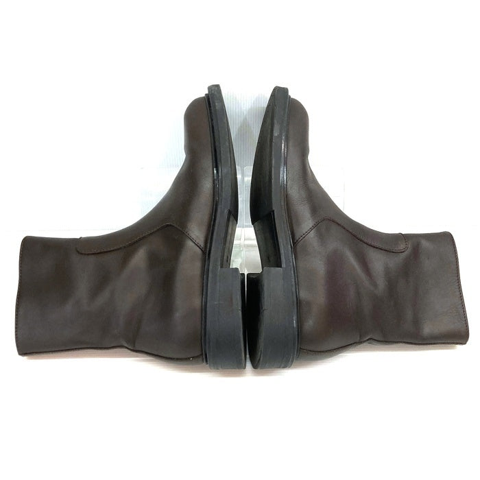 COS コス サイドジップ レザーブーツ ブラウン Size 41 (26cm相当) 瑞穂店