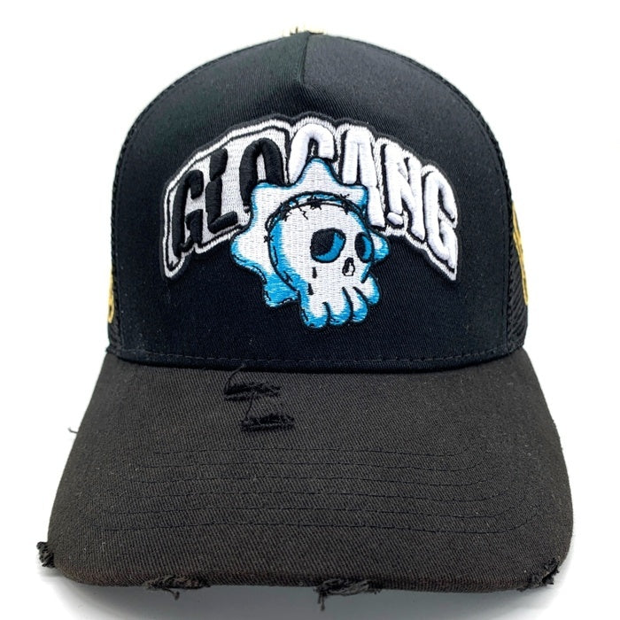 GLO GANG グローギャング Dead Sun Trucker Hat デッドサン トラッカーハット ブラック メッシュキャップ ブラック 福生店