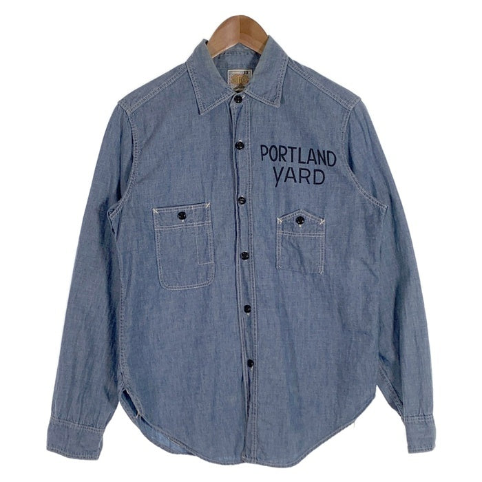 BOOTLEGGERS ブートレガース ガチャポケ シャンブレー ワークシャツ ブルー Size 15 福生店