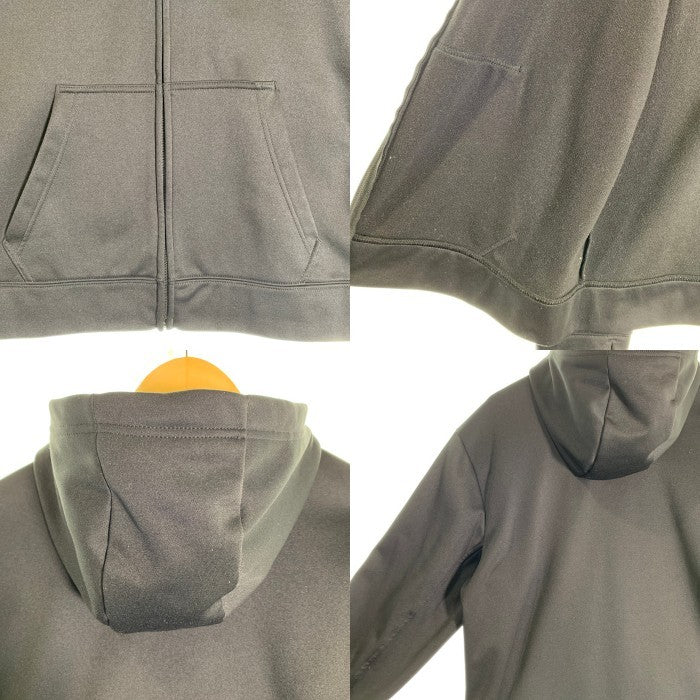 THE NORTH FACE ノースフェイス ボックスロゴアームプリント ジップアップパーカー ブラック ポリエステル NF0A3RUKKY4 Size L 福生店
