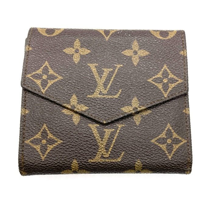 LOUIS VUITTON ルイヴィトン モノグラム Wホック財布 旧型 ヴィンテージ ブラウン 瑞穂店