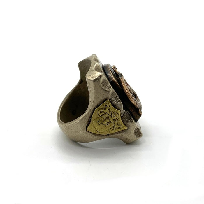 40-50's メキシカンリング ドラゴン MEXICO刻印 合金 Size 20-21号 福生店