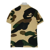 A BATHING APE アベイシングエイプ ビッグフェイスカモ ポロシャツ カーキ sizeS 瑞穂店