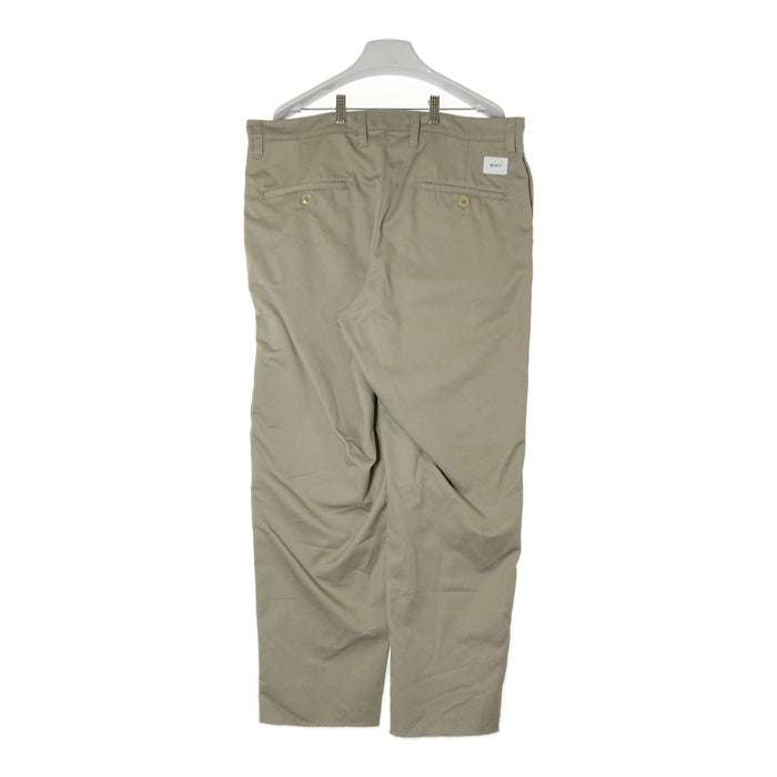 WTAPS ダブルタップス 192WVDT-PTM06 KHAKI TROUSERS. COPO. TWILL トラウザーズ コットン ツイル チノパンツ ベージュ size04 瑞穂店