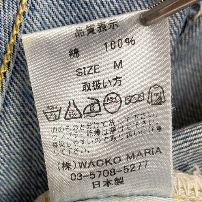 WACKO MARIA ワコマリア セルビッジ ボタンフライ ストレート デニムパンツ ライトインディゴ sizeM 瑞穂店