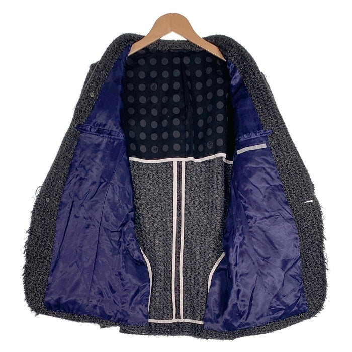 FranCisT MOR.K.S. フランシストモークス ポリエステル ウール 1B テーラードジャケット グレー MO1351RL Size 4 福生店