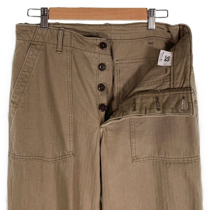 WAREHOUSE ウエアハウス HBT MILITARY PANTS ヘリンボーン ベイカーパンツ ミリタリー オリーブ Size 32 福生店