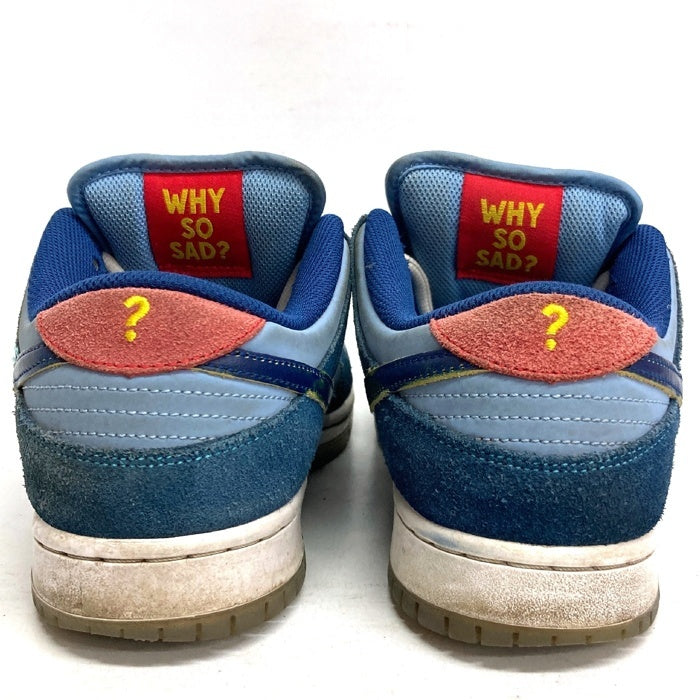 WHY SO SAD ？ ワイソーサッド × NIKE ナイキ DX5549-400 SB DUNK LOW スニーカー ブルー size27.5cm 瑞穂店