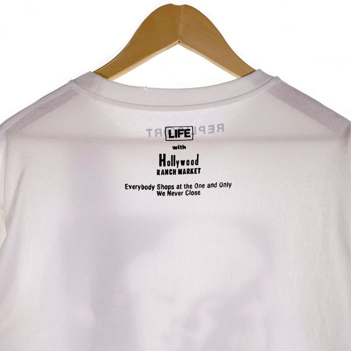 HOLLYWOOD RANCH MARKET ハリウッドランチマーケット REPLICⓐRT レプリカート Marilyn 聖林公司 MHG-MNO-CA-122 USED加工 マリリンモンロー ショートスリーブ 半袖 Tシャツ ホワイト Size M 福生店