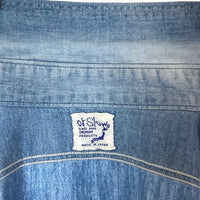 Orslow オアスロウ シャンブレー デニム ワークシャツ ライトインディゴ sizeL 瑞穂店