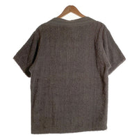 90's anarchic adjustment アナーキックアジャストメント パイル地 半袖トップス リブネック グレー USA製 Size M 福生店