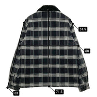 SUPREME シュプリーム 21AW  Faux Fur Collar Flannel Shirt  ファーカラー チェック フランネルシャツ ブラック Size M 瑞穂店