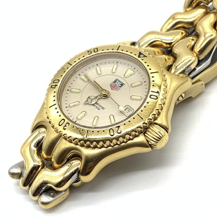 TAG HEUER タグホイヤー プロフェッショナル セル デイト クォーツ腕時計 ゴールド レディース WG1330-0 福生店