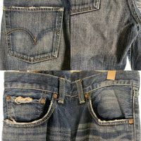 Levi's リーバイス 502 ストレート デニムパンツ ボタン裏 J54 インディゴ J31089 Size 32-33 福生店