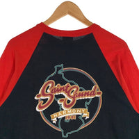 SAINT MICHAEL セントマイケル LASTMAN ラストマン 25SS SS TEE SNT NOISE ラグランスリーブ 七分丈 Tシャツ レッド ブラック SM-HR8-0000-C27 Size L 福生店