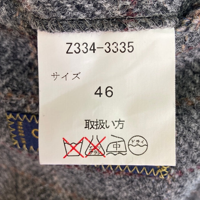 Harris Tweed ハリスツイード チェック柄 ツイードジャケット グレー size46 瑞穂店