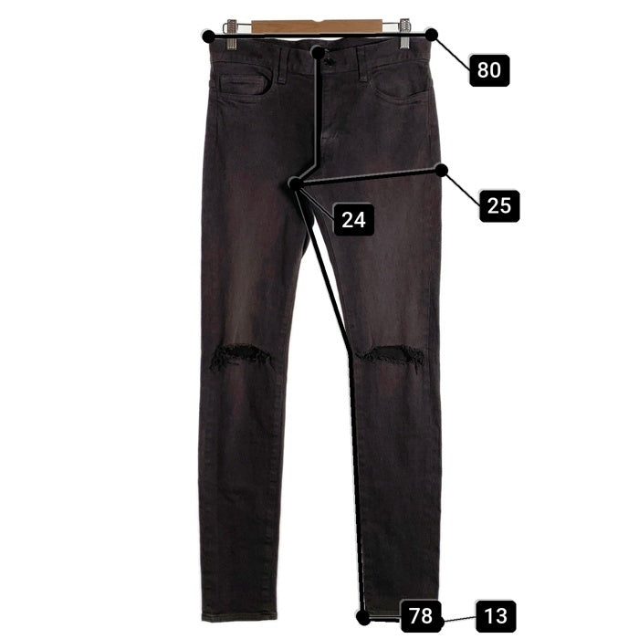 UNDERCOVER アンダーカバー ストレッチデニム ヒザヤブレパンツ チャコールグレー UCS9501 Size 2 福生店