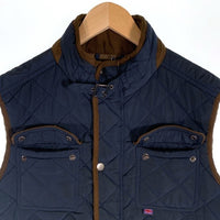 BELSTAFF ベルスタッフ キルティングベスト ネイビー Size XXL 福生店