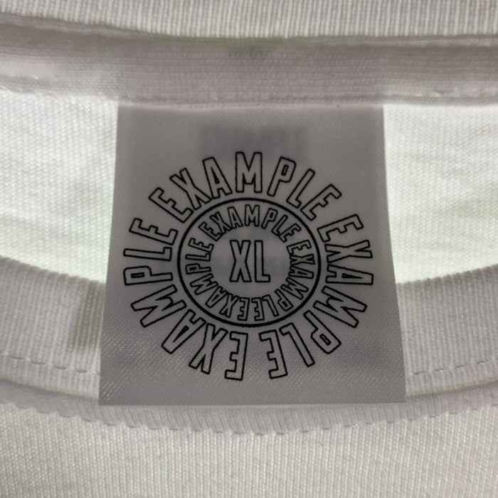 EXAMPLE エグザンプル バックバンダナサークルプリント Tシャツ ホワイト Size XL 福生店