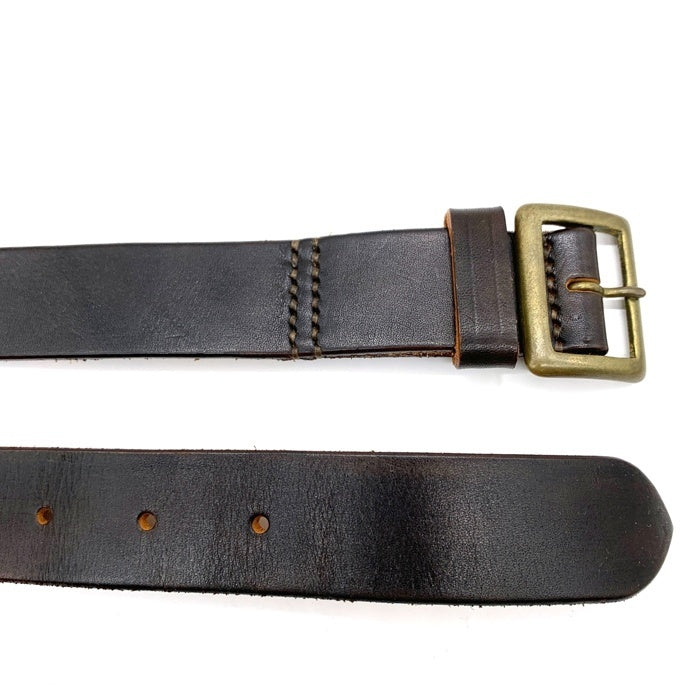 RAGTIME BELAFONTE CLOTHING ラグタイム ベラフォンテ 30mm レザーベルト ブラウン 茶芯 Size 38 福生店