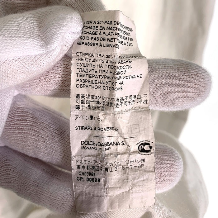 DOLCE & GABBANA ドルチェアンドガッバーナ 半袖 Tシャツ ホワイト Size 46 福生店