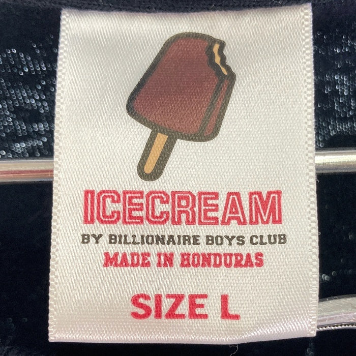 ICE CREAM アイスクリーム カップアイス ガール プリント Tシャツ ブラック sizeL 瑞穂店