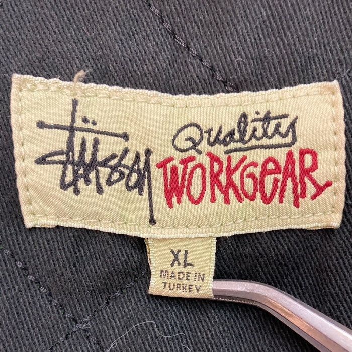 STUSSY ステューシー WASHED CANVAS SHOP JACKET ネオンイエロー sizeXL 瑞穂店