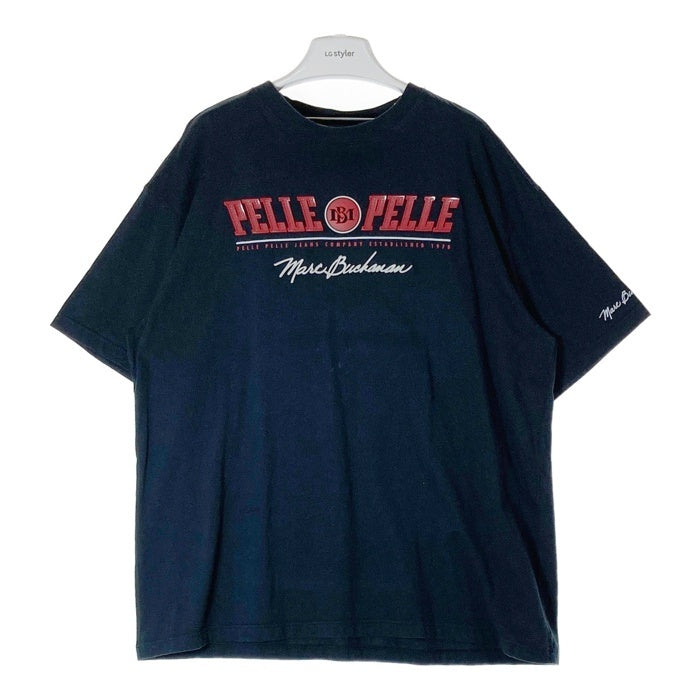 PELLE PELLE ペレペレ MARC BUCHANAN マークブキャナン ラバーロゴ Tシャツ ブラック sizeXL 瑞穂店