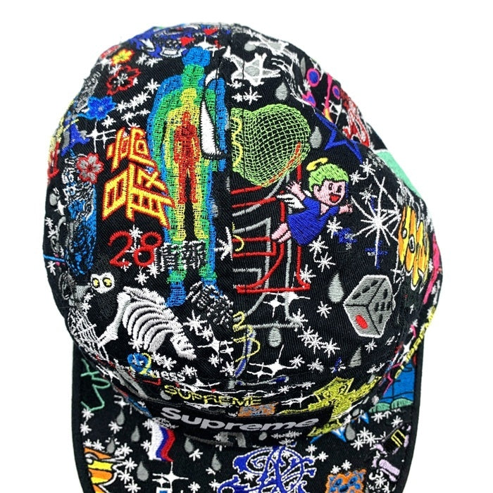 SUPREME シュプリーム 25SS AOI Embroidered Camp Cap キャンプ キャップ ブラック マルチカラー 福生店