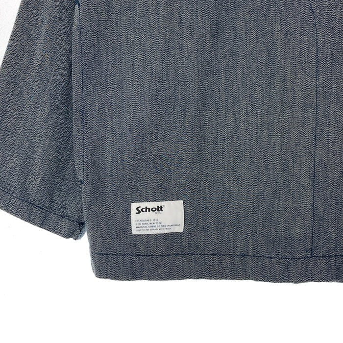 Schott ショット 782-4120007 COTTON COVERT SLEEPING SHIRT スリーピングシャツ グレー sizeL 瑞穂店