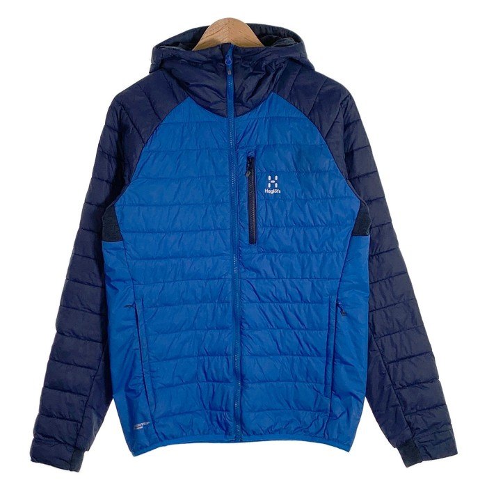 HAGLOFS ホグロフス Spire Mimic Hood Men スパイアミミックフード ジップアップパーカー 中綿ジャケット ブルー 604676 Size M 福生店