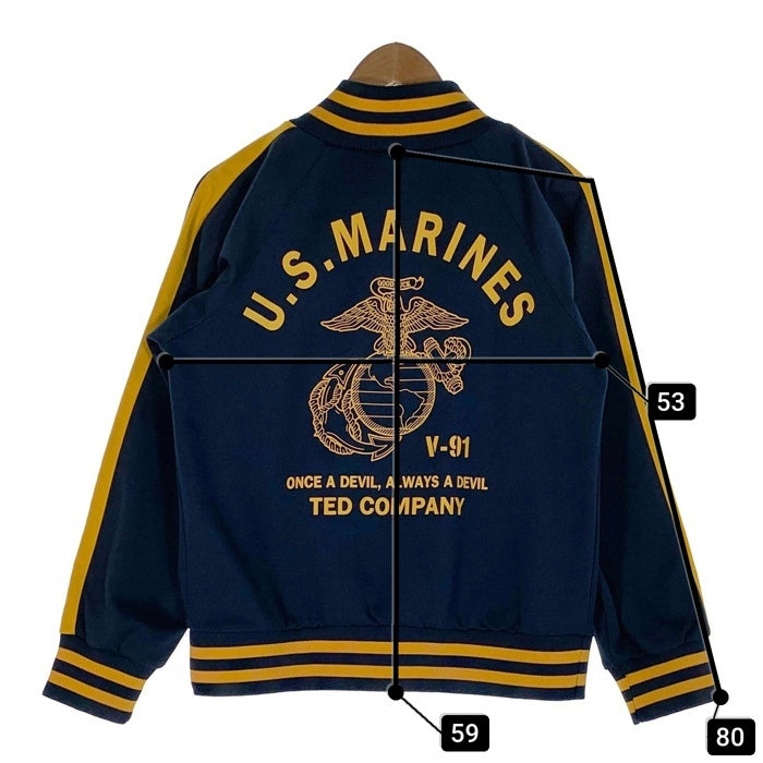 Ted Company テッドカンパニー トラックジャケット ジャージトップ プリント ネイビー イエロー Size M 福生店
