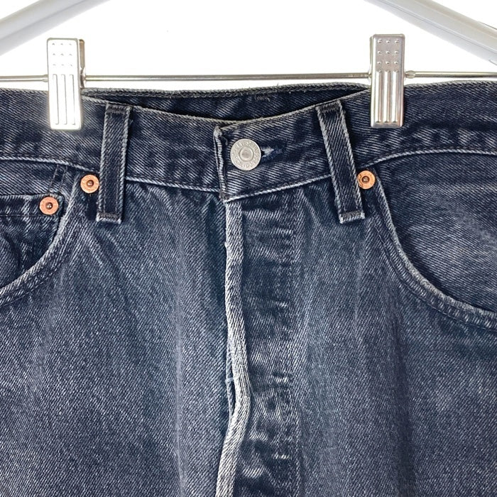 Levi's リーバイス 501-0660 501 USA製 ボタン裏553 01年製 後染めブラック デニムパンツ ブラック size32 瑞穂店