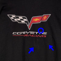 CORVETTE RACING コルベット レーシング プリント プルオーバースウェットパーカー ブラック GILDAN Size 2XL 福生店