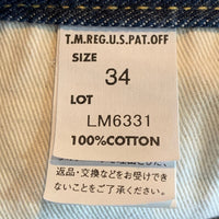 Lee リー 101Z デニムパンツ 1948MODEL アーカイブライダース インディゴ センター赤タグ 復刻 LM6331-89 Size 34 福生店