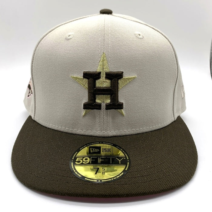 NEWERA ニューエラ HOUSTON ASTROS ヒューストンアストロズ 45th Anniversary 59FIFTY ベースボールキャップ サイドパッチ ブラウン ベージュ Size 7 5/8 (60.6cm) 福生店