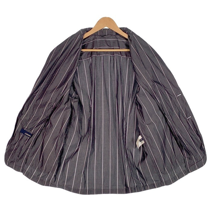 LARDINI ラルディーニ コットン ストライプ 2B テーラードジャケット 春夏 薄手 Size XXL 福生店