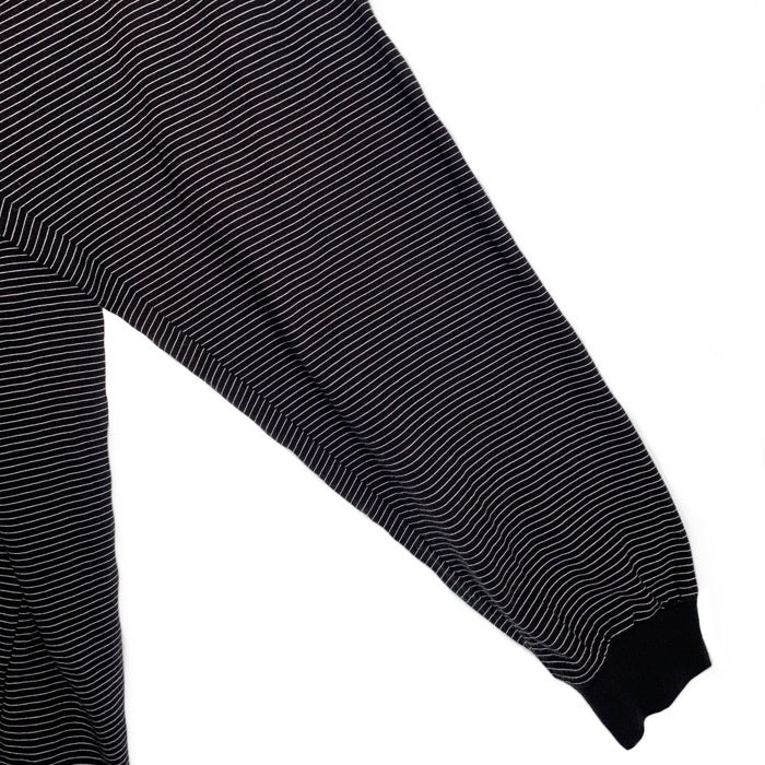 The Ennoy Professional エンノイ プロフェッショナル 23SS L/S Border T-Shirt ロングスリーブ ボーダーTシャツ ブラック SS23BRENCT04AM Size XXL 福生店