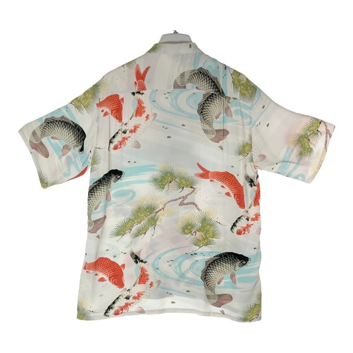 SUN SURF サンサーフ RAYON S/S SPECIAL EDITION HOOKANO NISHIKI KOI 錦鯉 レーヨン アロハシャツ SS34665 ホワイト sizeM 瑞穂店