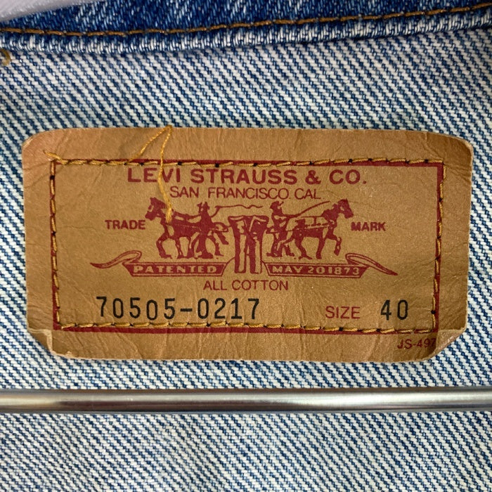 Levi's リーバイス 70505-0217 マカオ製 極東リーバイス トラッカージャケット Gジャン ライトインディゴ size40 瑞穂店