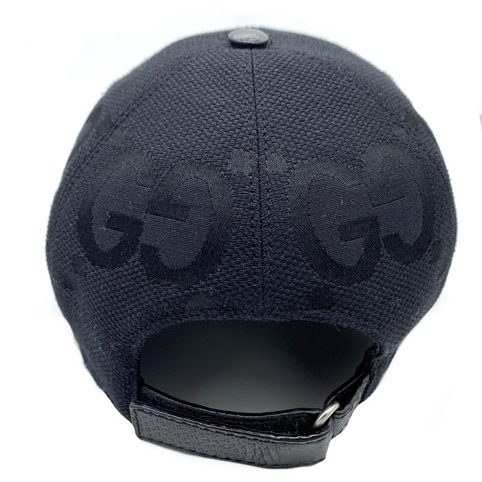 GUCCI グッチ ジャンボGG ベースボールキャップ ブラック 727562 4HAVS Size M 福生店