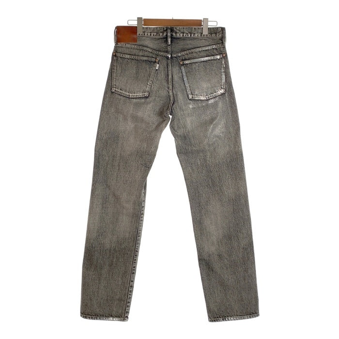 SUGARHILL シュガーヒル FOILED DENIM TROUSERS STRAIGHT CUT 箔押し加工 ストレートデニムパンツ フェードブラック 2411300411 Size 34 福生店