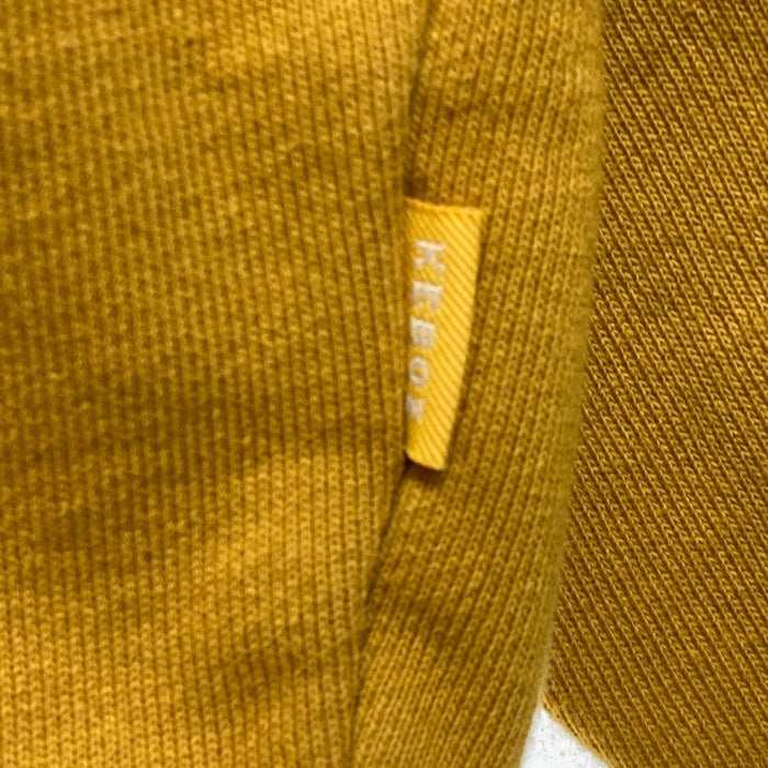 KEBOZ ケボズ ワンポイント刺繍 スウェットトレーナー イエロー sizeL 瑞穂店